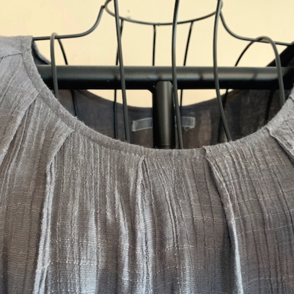 Grey Pleated Crinkle Tunic - Picture 5 of 8